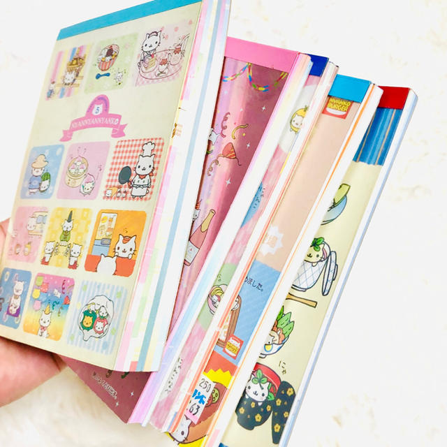 にゃんにゃんにゃんこ メモ帳 5冊セットの通販 by Aya's shop｜ラクマ
