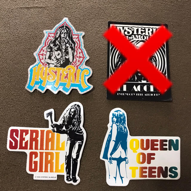 HYSTERIC GLAMOUR - ステッカー ヒステリックグラマー 3枚セットの通販