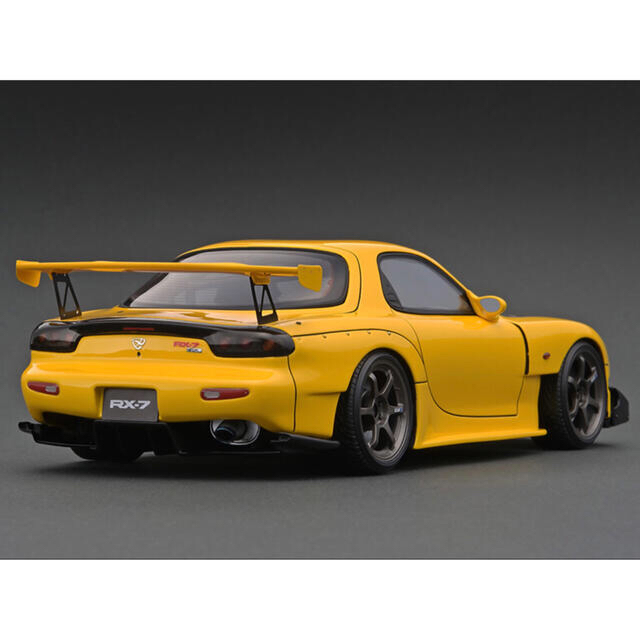 マツダ - イグニッションモデル 1/18 IG2228 RX-7 FD3S 黄 RE雨宮の