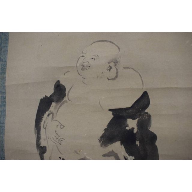 狩野常信/布袋図/川渡布袋図/掛軸☆宝船☆Z-512の通販 by 掛軸✩宝船