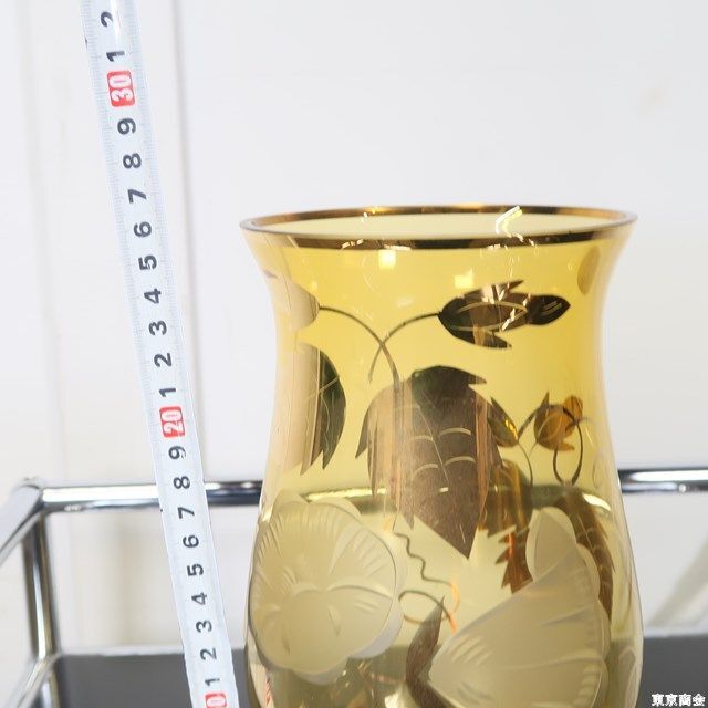 BOHEMIA ボヘミアグラス 花瓶 花柄 ギフト 雑貨 インテリアの通販 by