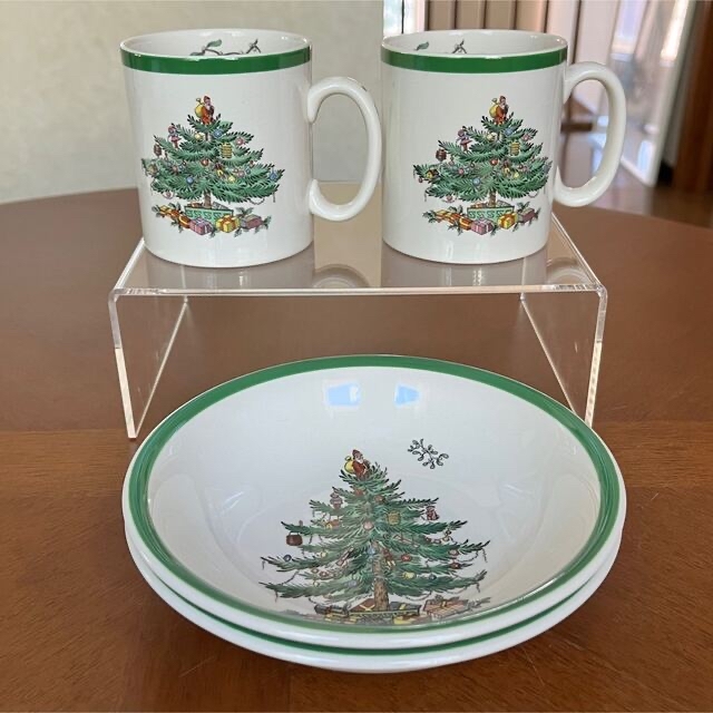 未使用美品】英国製スポード ☆クリスマスツリー☆ペアセットの通販 by