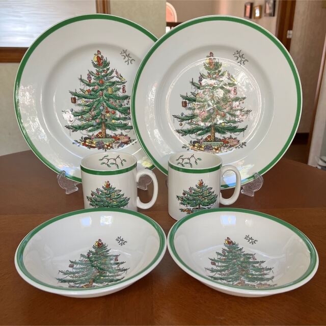 未使用美品】英国製スポード ☆クリスマスツリー☆ペアセットの通販 by
