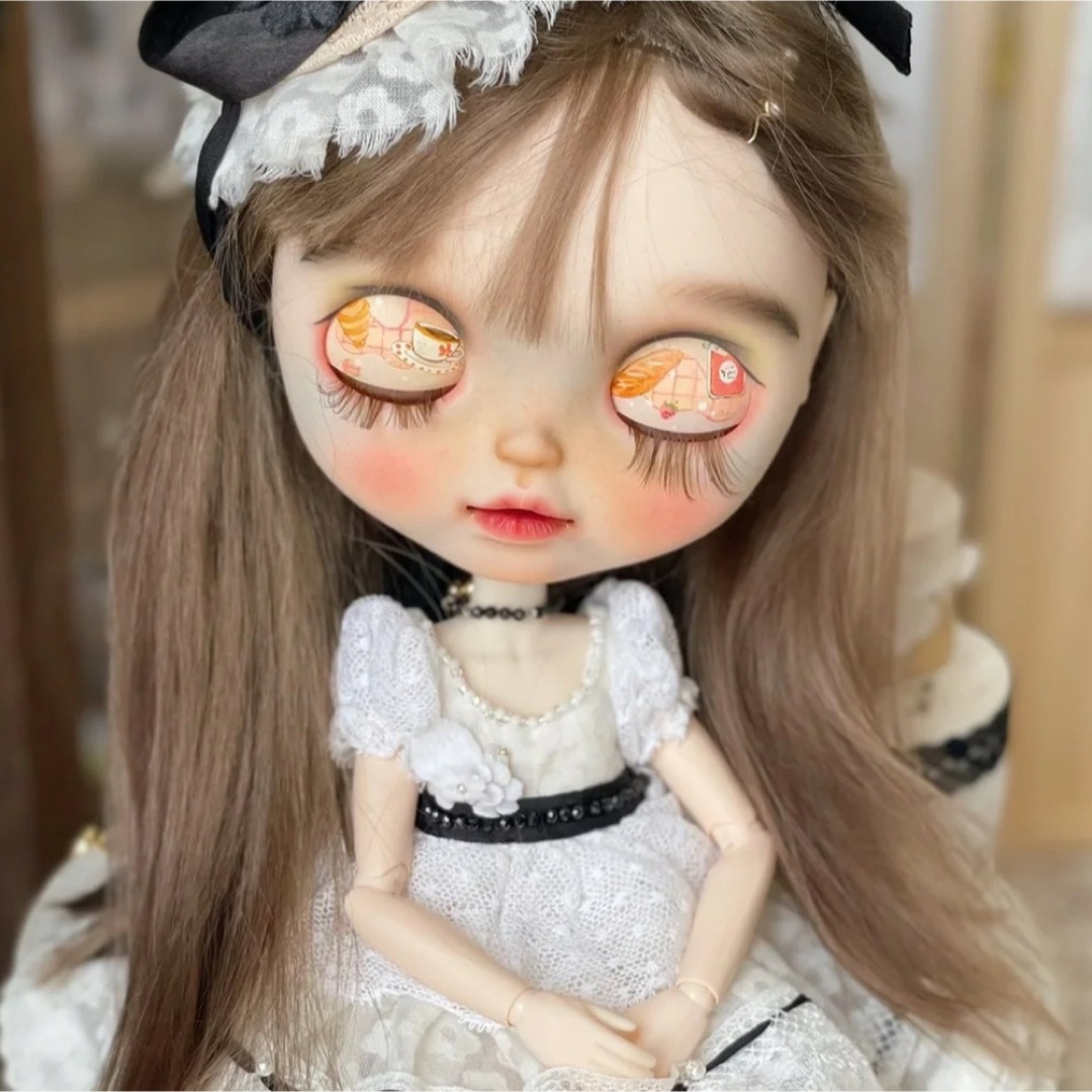 作家様カスタムブライス 人形 キラキラ 微笑みちゃん 読書家 カスタム