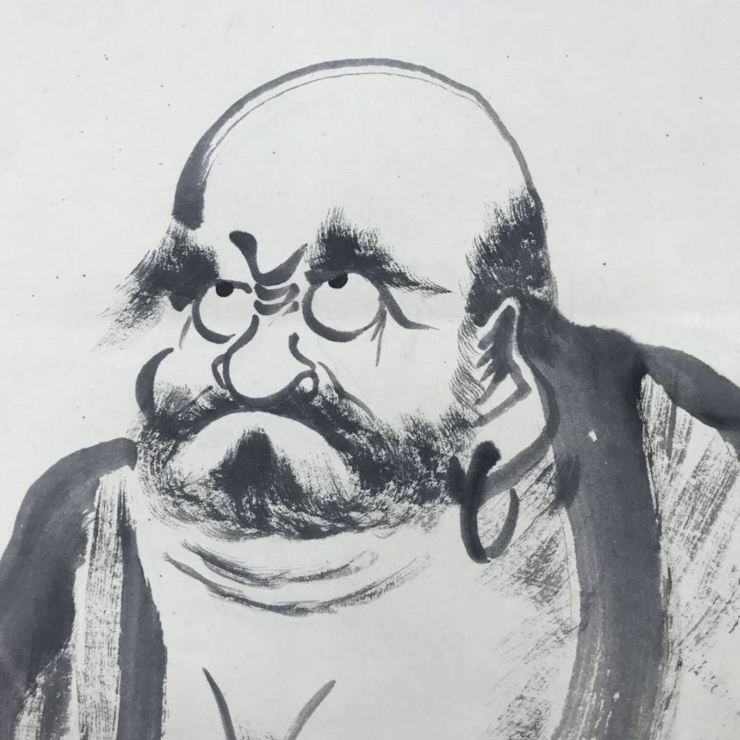 真作】藤原雅峰/達磨七転八倒図/ダルマ図/掛軸☆宝船☆AC-601の通販 by