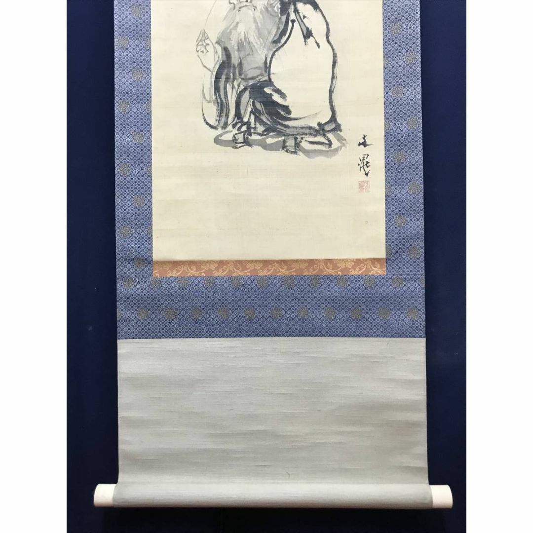 真作】谷文晁/寿老人図/人物図/掛軸☆宝船☆AC-780の通販 by 掛軸