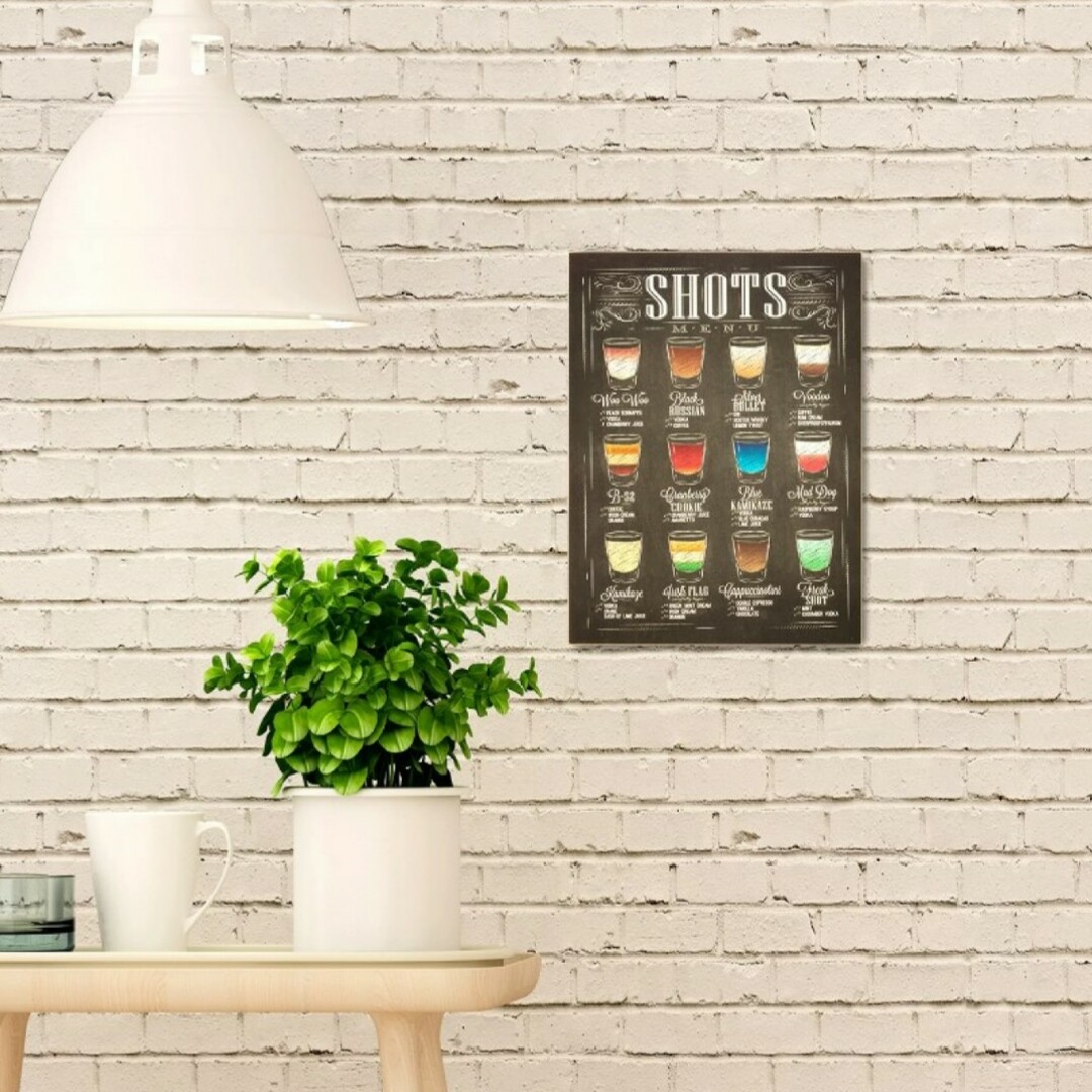木製看板40】カクテルsh☆インテリア雑貨ポスターお酒アメリカン雑貨