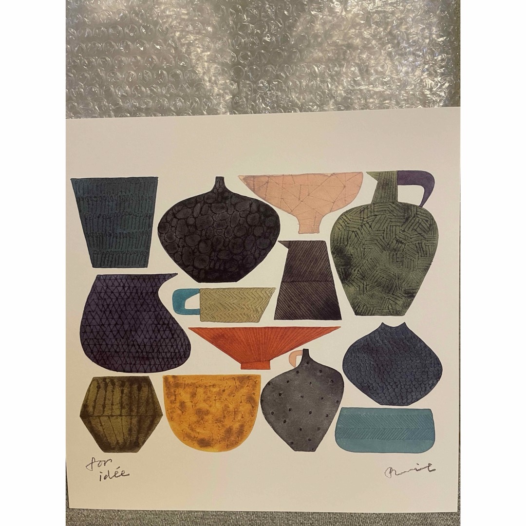 IDEE - BIRDS' WORDS バーズワーズ ウツワ シルクスクリーン ポスター