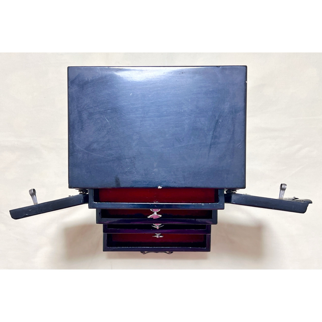 韓国伝統工芸 螺鈿細工 鳳凰柄 引出付宝石箱 ジュエリ－ボックス 小物