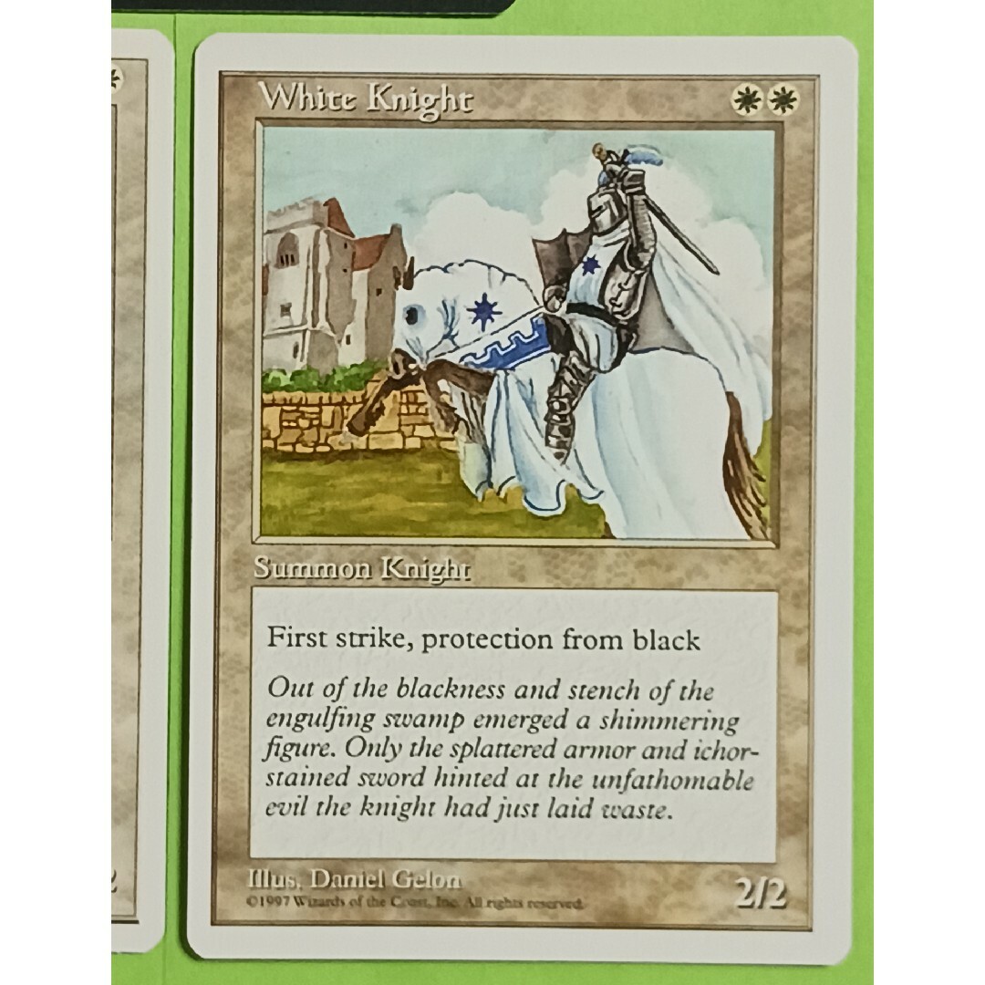 マジック：ザ・ギャザリング - MTG 白騎士【黒枠】+英語4版+英語5版の