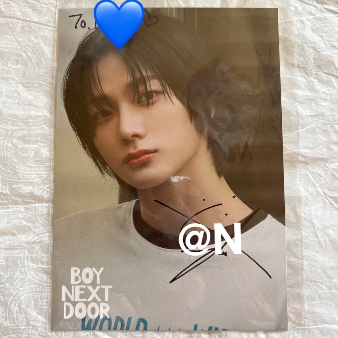 BOYNEXTDOOR - Boynextdoor ソンホ 直筆 サイン オフイベ ANDの通販 by
