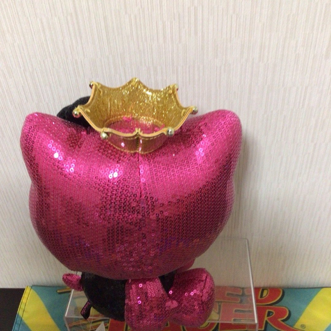 サンリオ - ハローキティ Vivitix ぬいぐるみ スパンコール ピンクの