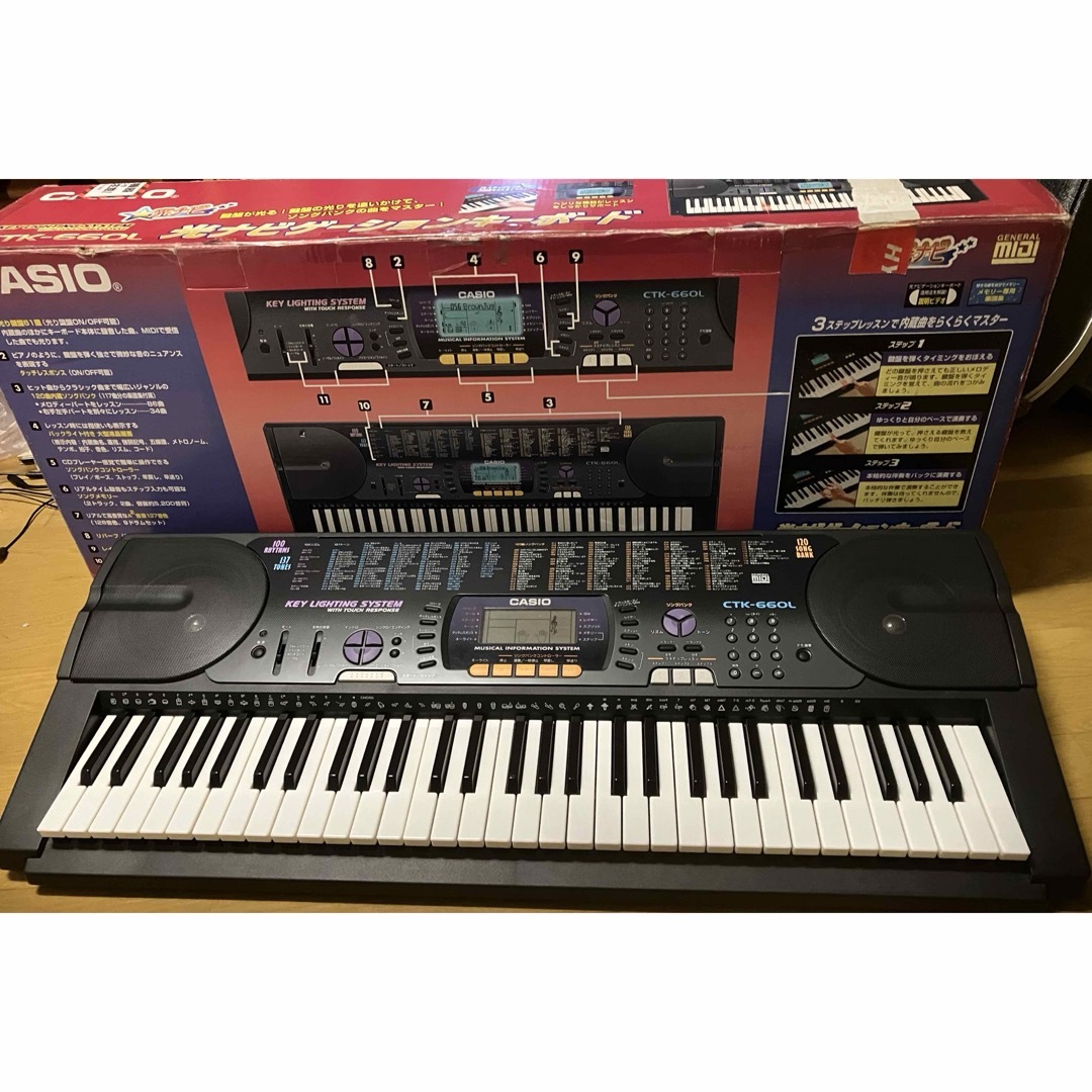 CASIO - CASIO CTK-660L光ナビゲーションキーボード(弾くべき鍵盤が