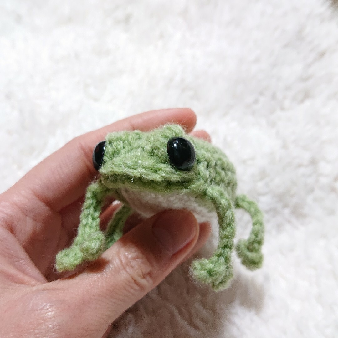 スマート お抹茶かえるのあみぐるみの通販 by m-まぁる｜ラクマ