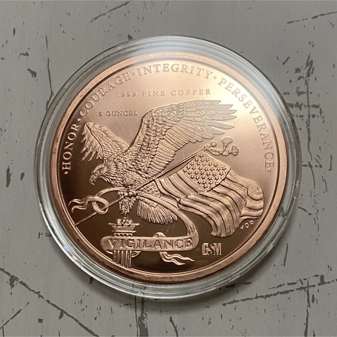 大型5オンス！ドナルド トランプ第45代大統領記念 純銅 銅貨