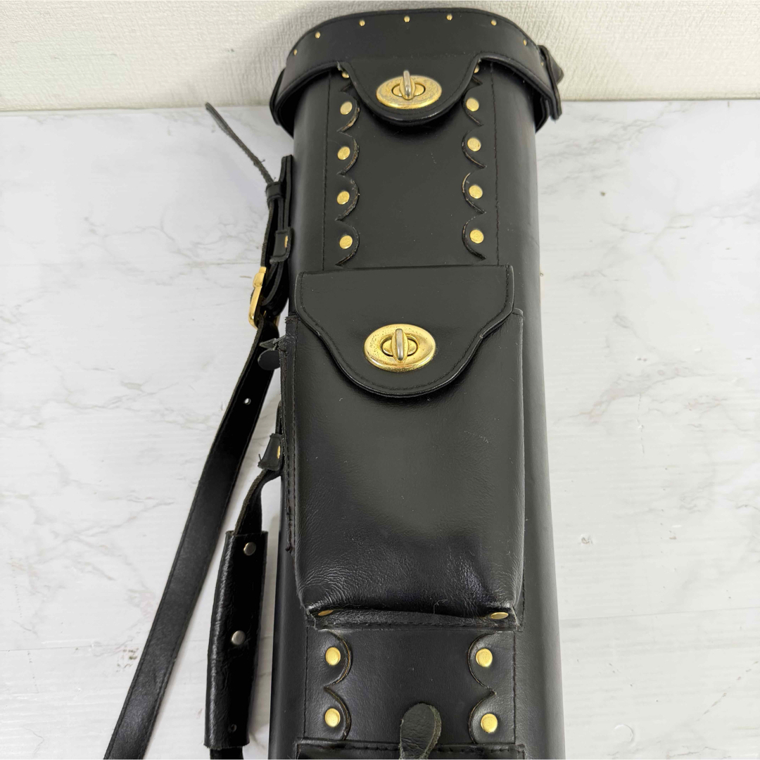 ビリヤード キューケース 本革 レザー 3B7S 3バット 7シャフトの通販