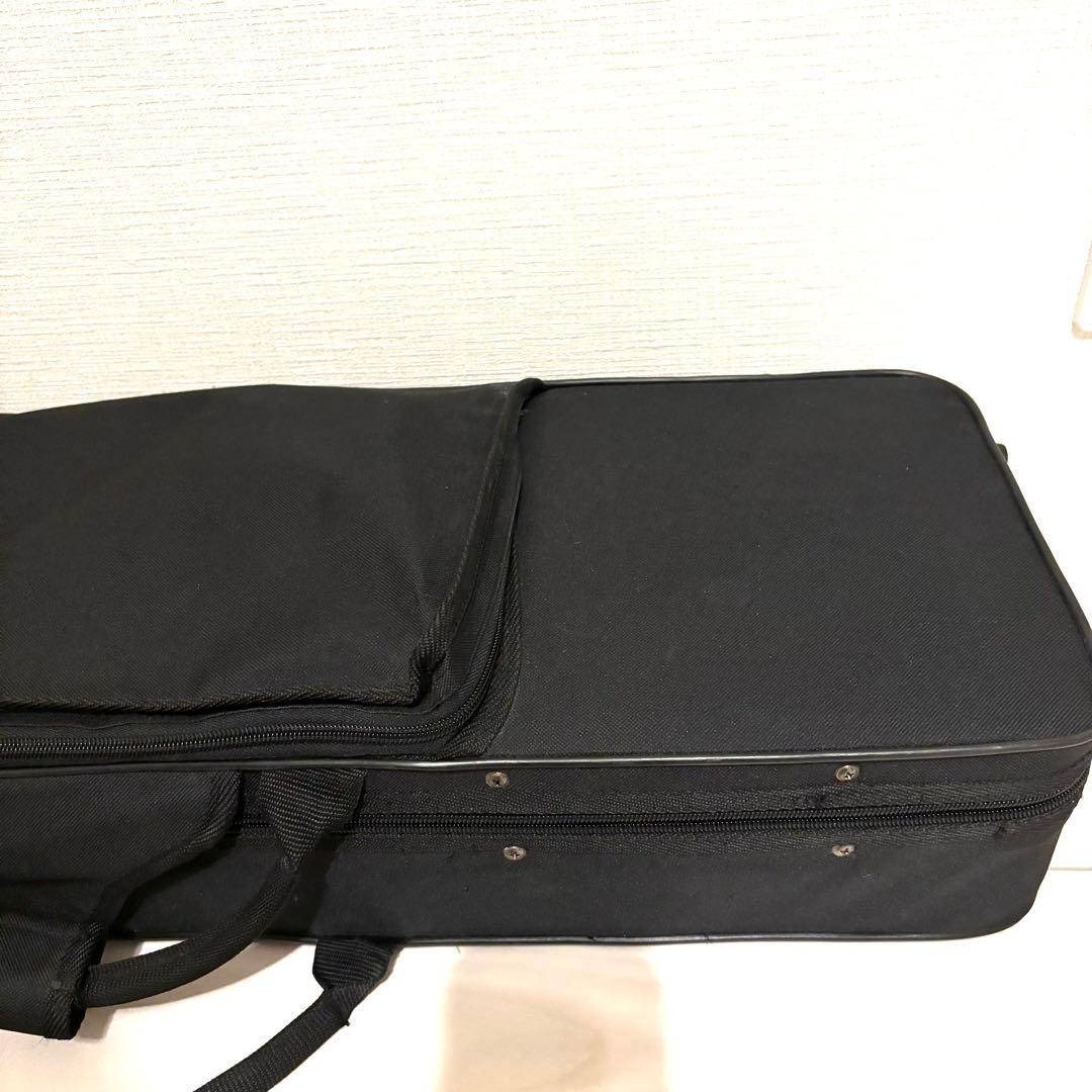 ほぼ新品 沖縄三線 本蛇皮 黒塗り棹 標準サイズ 上位モデル 良音 沖縄