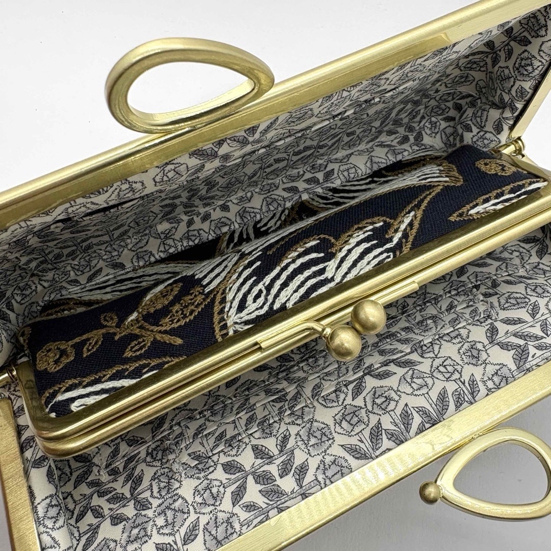 mina perhonen - ミナペルホネン ハンドメイド親子がま口長財布 rosy