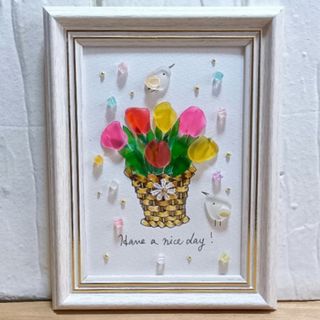 seaglass art ✴︎海の宝石〜桜咲くひな祭り〜 №03の通販 by seaglass