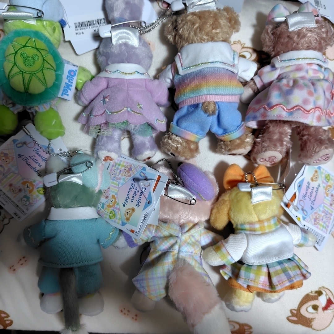 ダッフィー - ハートフェルトレターズオブフレンドシップ 7人セットの