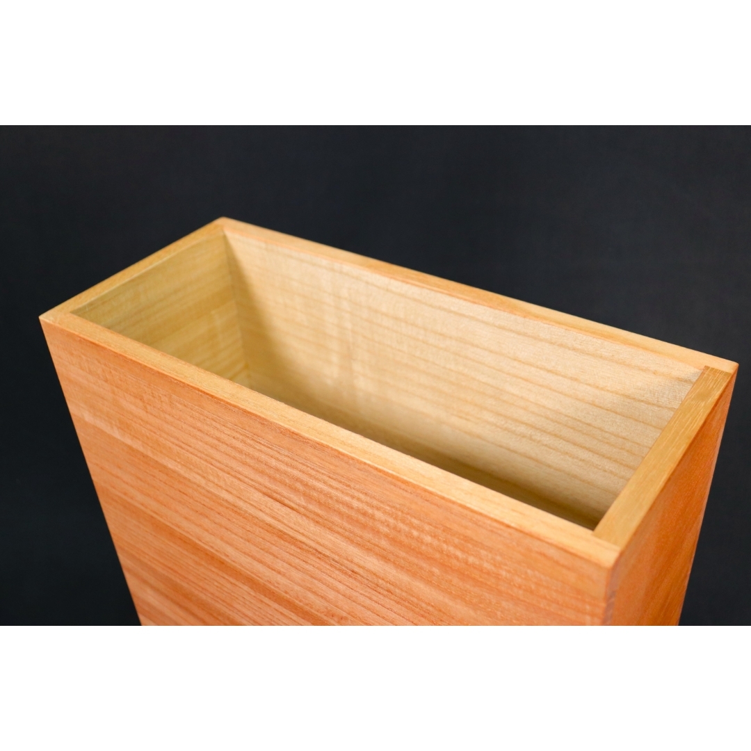 10キロ用】スリムタイプの桐米びつ 柿渋塗り 国産 けやきの通販 by