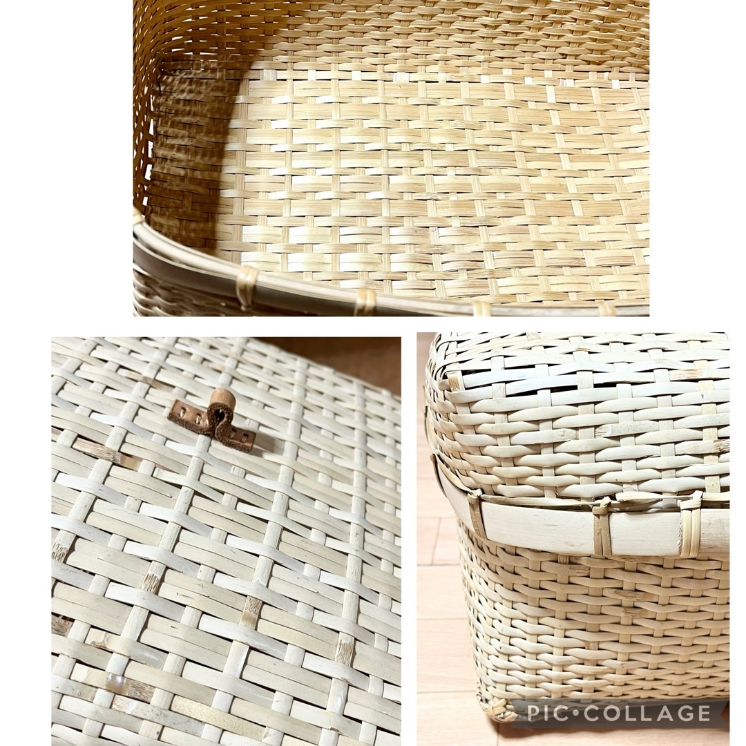 ワランワヤン カゴ・蓋つきバスケット・竹かご・蓋つきカゴの通販 by