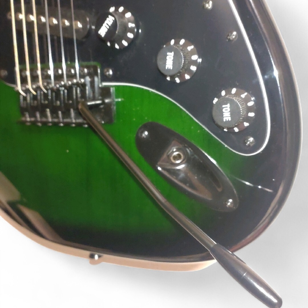 極美 SELDER ST-16 エレキギター ストラト グリーン サンバーストの