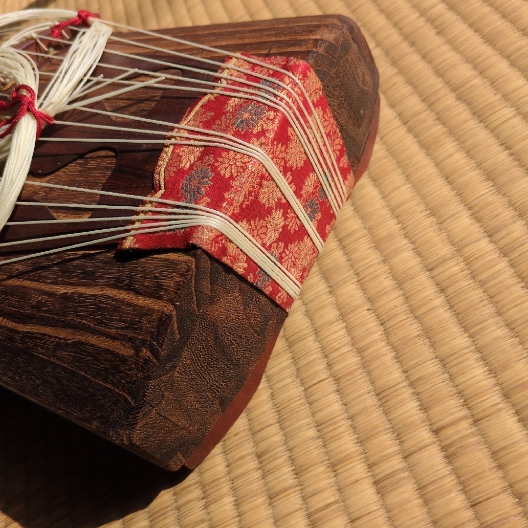 ①※※廃棄します※※生田流 師範代使用品☆十三絃 お琴 箏 琴 和楽器の