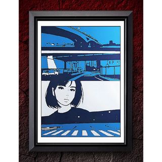 大瀧詠一 / 江口寿史・ロンバケ【A4サイズ写真ポスターフレーム付き2