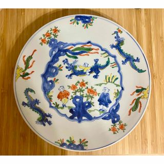 九谷青窯 - 九谷青窯 徳永遊心 染付そら豆 プレートの通販 by natumari