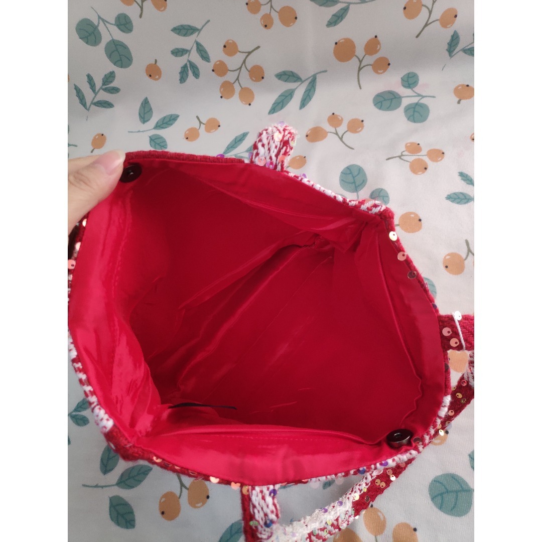 CHANEL - 人気色！シャネル バーガンディ スパンコール トートバッグ