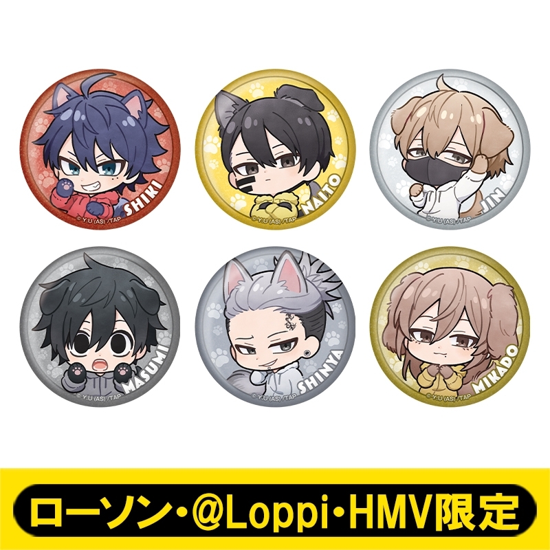 グリッター缶バッジ コンプリートセット（ミニキャラ）【ローソン