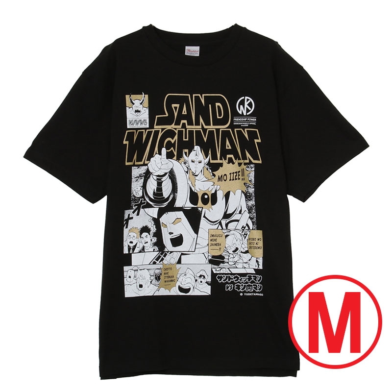 キン肉マン×サンドウィッチマン コラボTシャツ BLACK (M