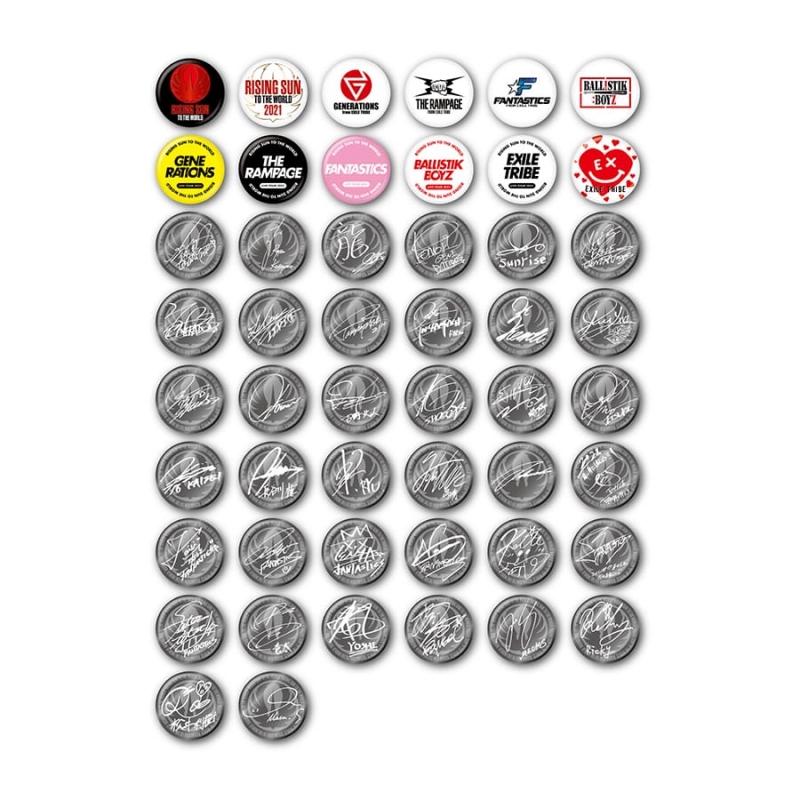 RISING SUN TO THE WORLD 缶バッジ II (全50種の内ランダム1種