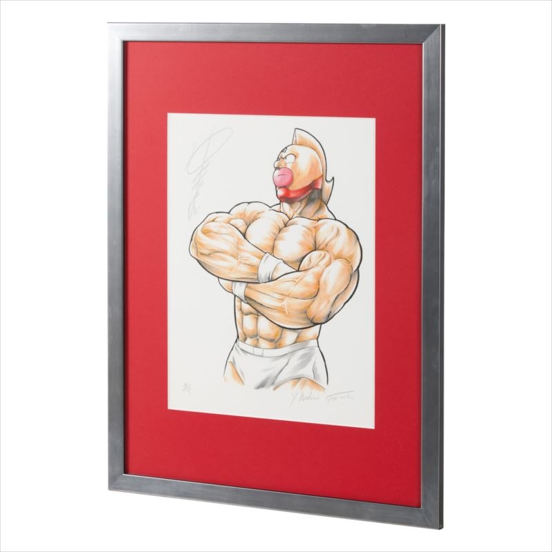 6.『キン肉マン英雄』/ ゆでたまご先生直筆サイン入り額装リトグラフ