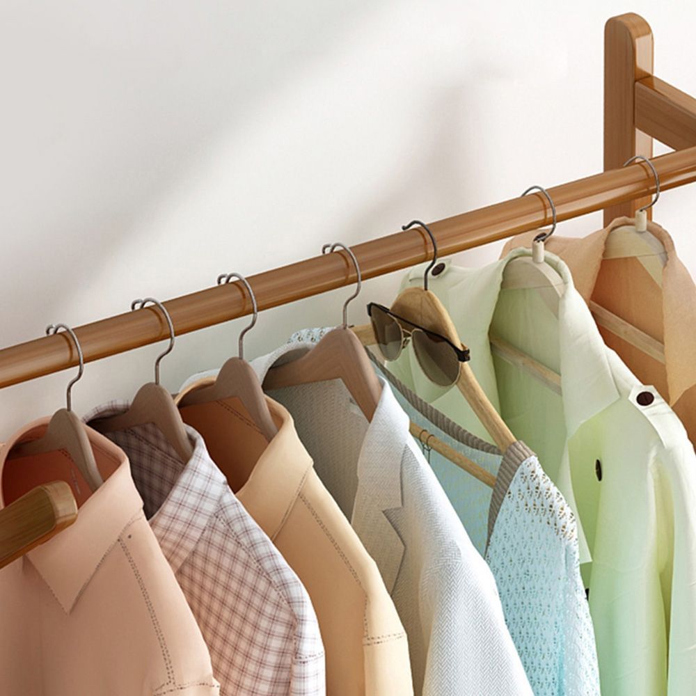 フロアハンガーラック ポールハンガー 衣類収納 帽子掛け コンパクト