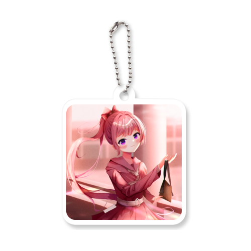 制服ちゃんアクキーアクリルキーホルダー 四角型 (6cm)の商品購入
