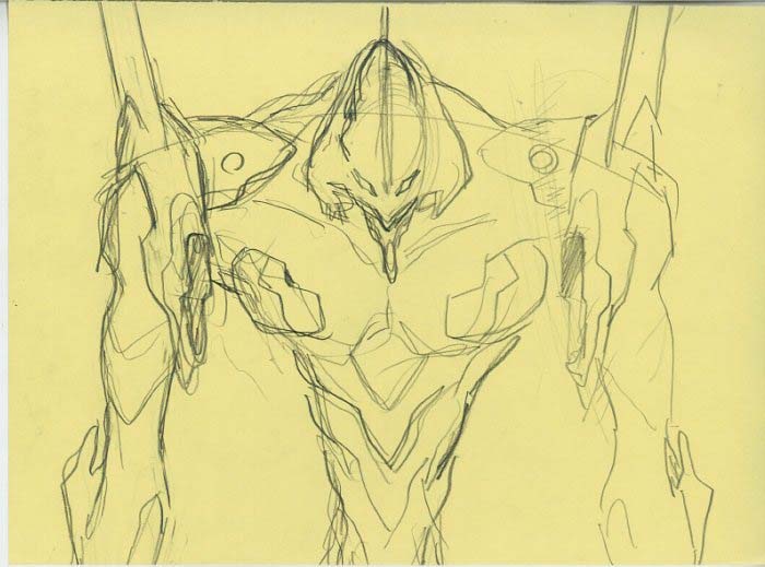 新世紀エヴァンゲリオン ラフ原画 初号機