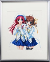 青山剛昌直筆サイン入りカラー複製イラスト[名探偵コナン]（NB-2796）