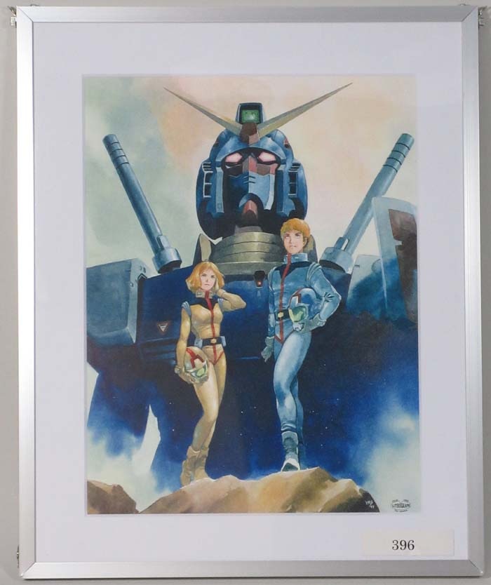 安彦良和 リトグラフ「機動戦士ガンダム」