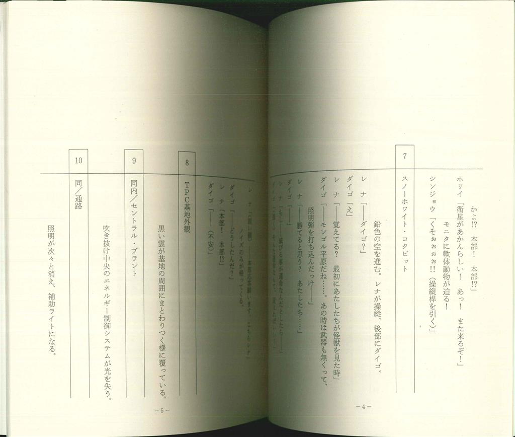 ウルトラマンティガ 第52話 最終話準備稿台本(第一稿付き)