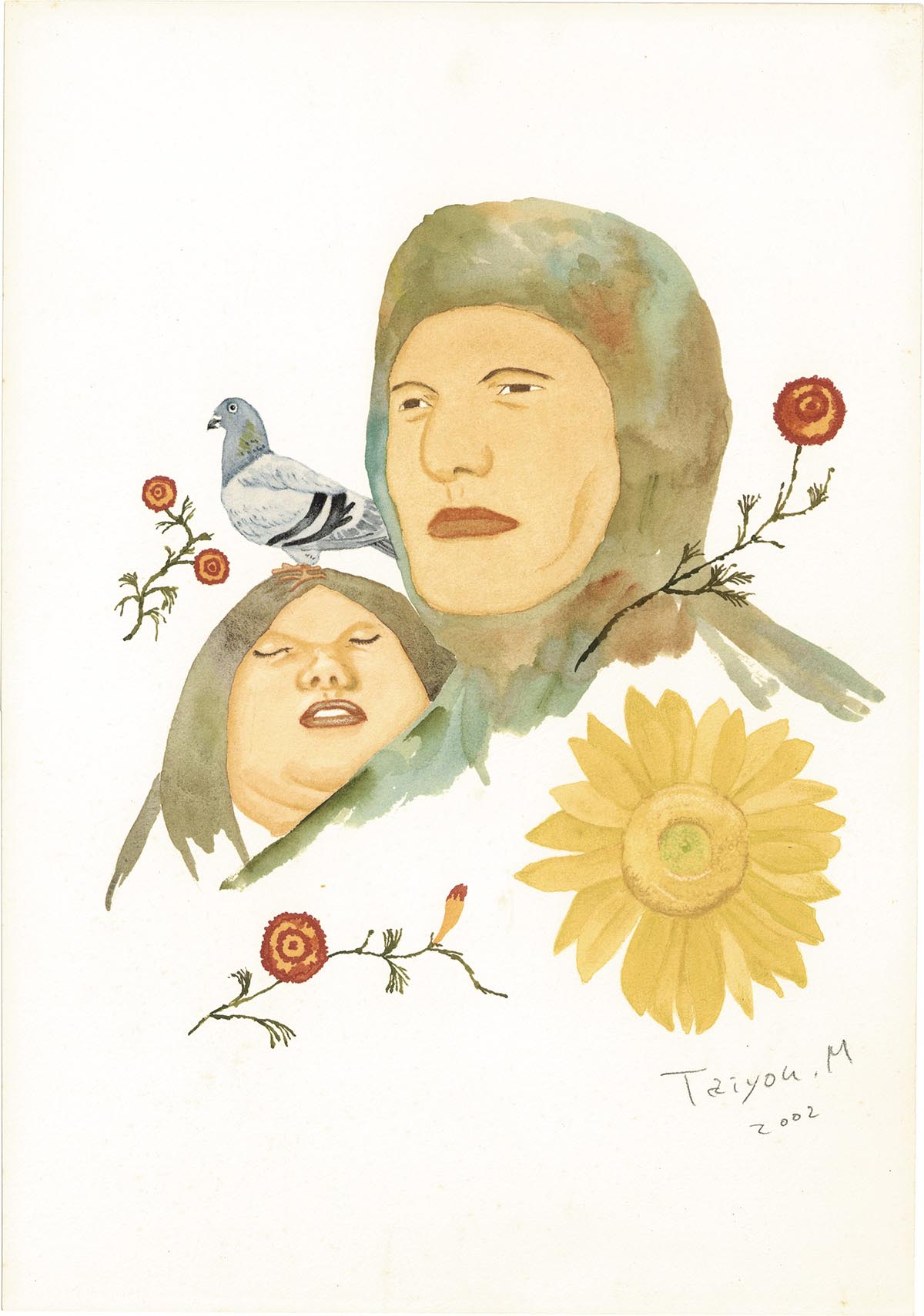 4063］ 松本大洋 直筆サイン入りカラー複製イラスト「ナンバーファイブ吾」