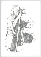 4056］ あだち充 直筆サイン入りリトグラフ「タッチ」