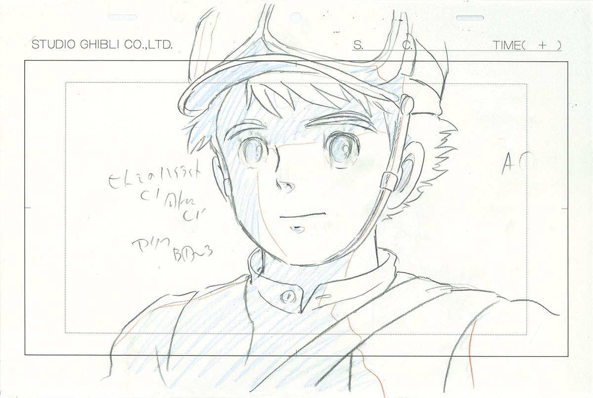 3536] 天空の城ラピュタ ラフ原画 / 直筆:宮崎駿