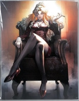 3334] 空山基 直筆サイン入りカラー複製イラスト「キューティーハニー」