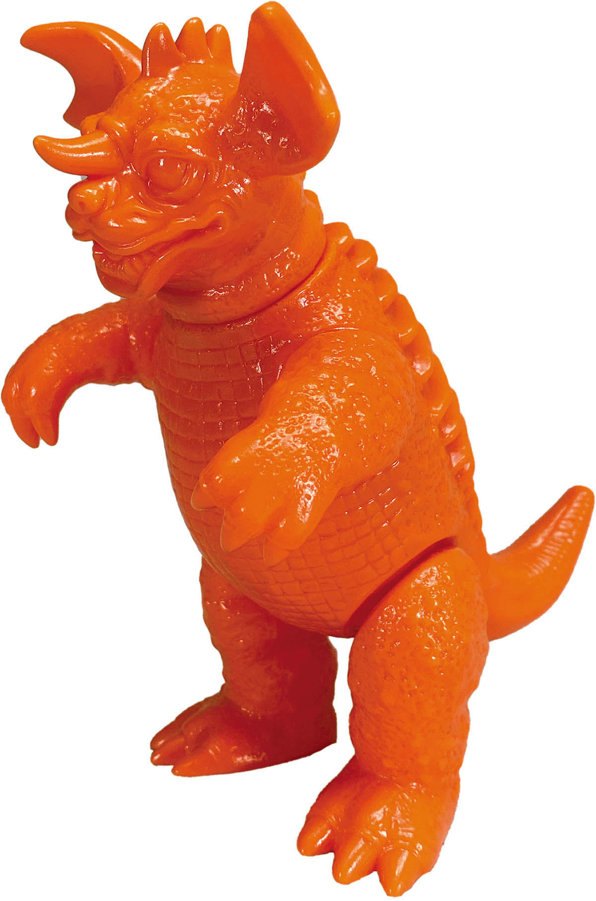 マルサン復刻 ミドルサイズソフビ バラゴン オレンジ成型 未塗装