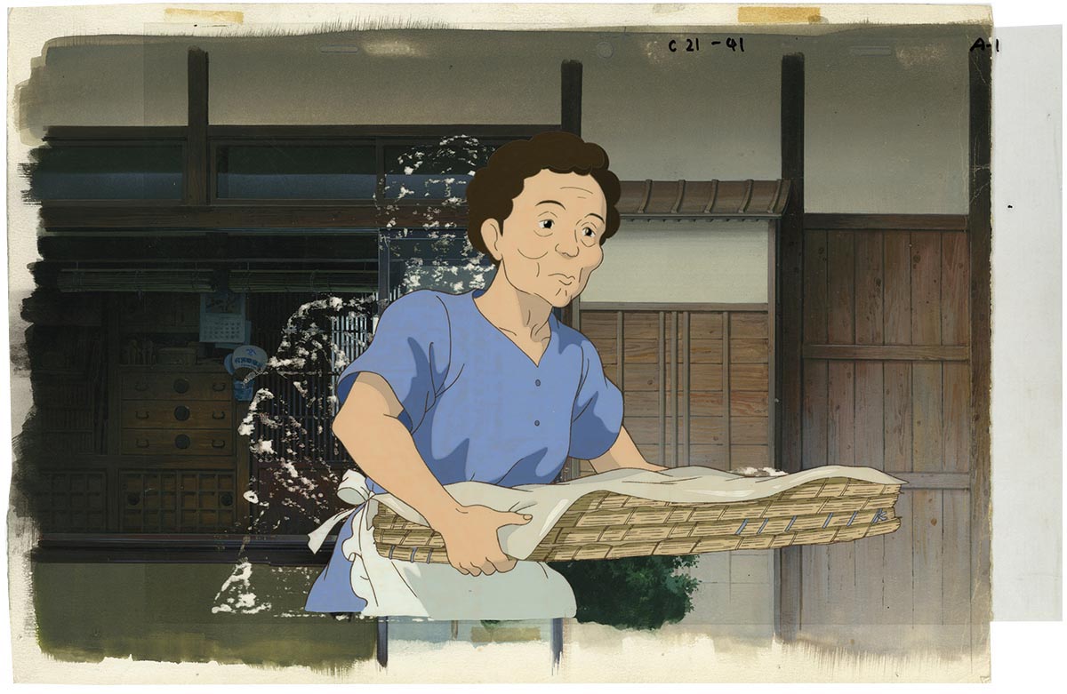 希少 おもひでぽろぽろ 岡島タエ子 セル画 A8 スタジオジブリ 希少 お