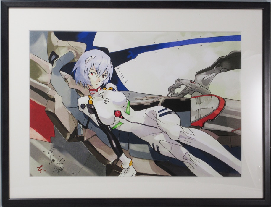 本田雄 直筆サイン入りカラー複製イラスト「新世紀エヴァンゲリオン」