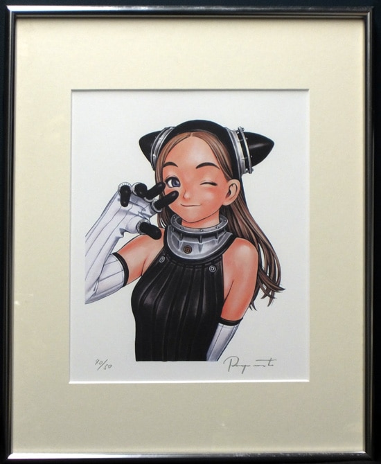 村田蓮爾 直筆サイン入りカラー複製イラスト