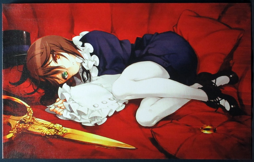 大槍葦人 直筆サイン入りカラー複製イラスト「ローゼンメイデン」蒼星石